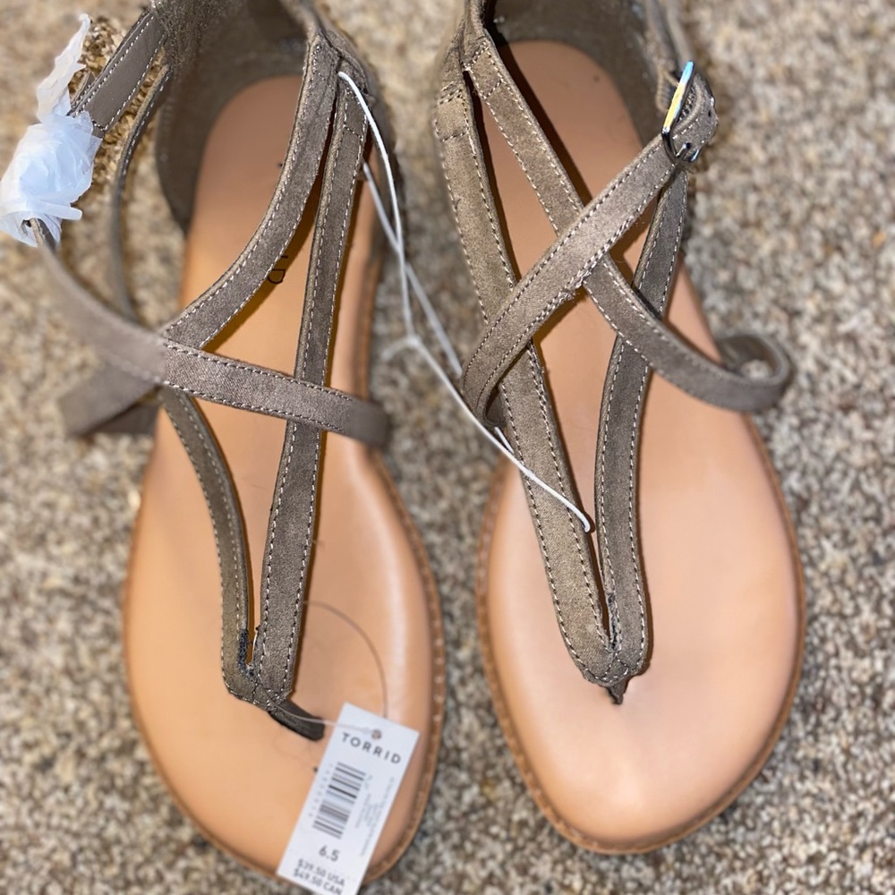 Torrid size 6.5ww gladiator sandals